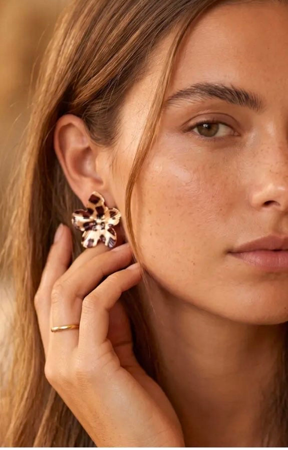 Boucle d’oreille Léopard