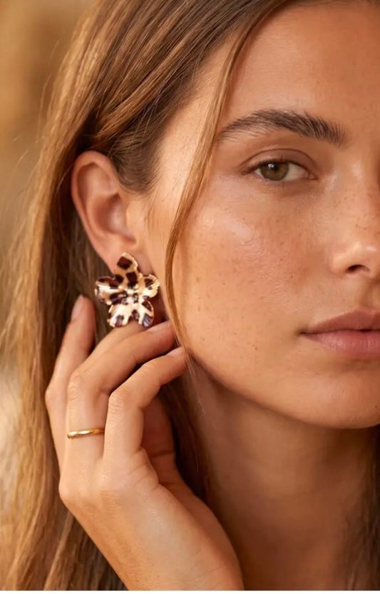 Boucle d’oreille Léopard