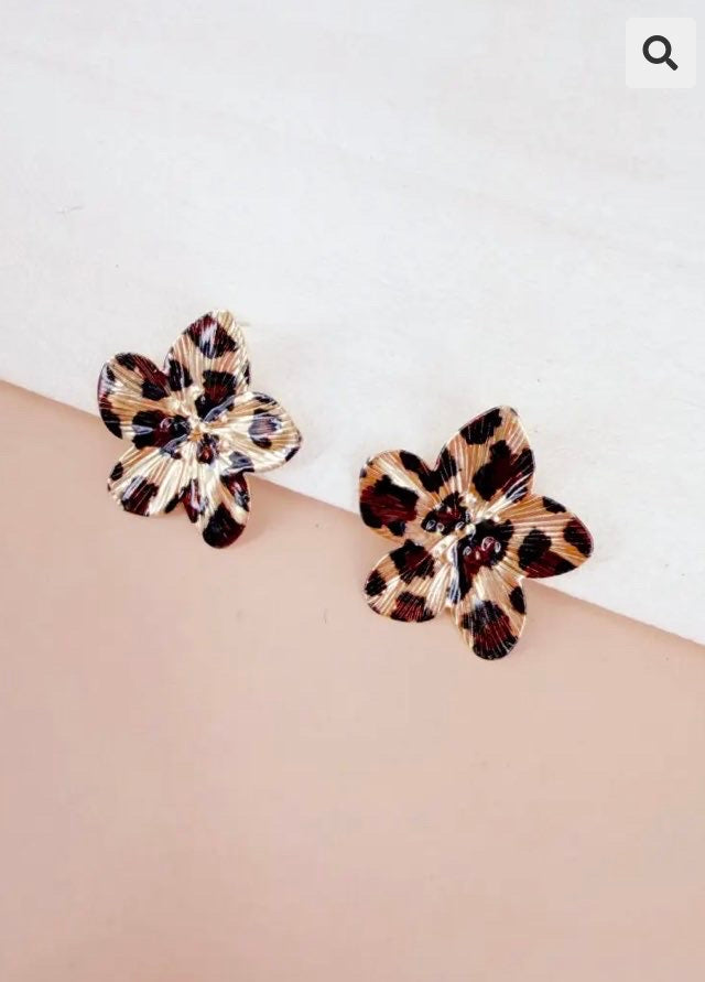Boucle d’oreille Léopard