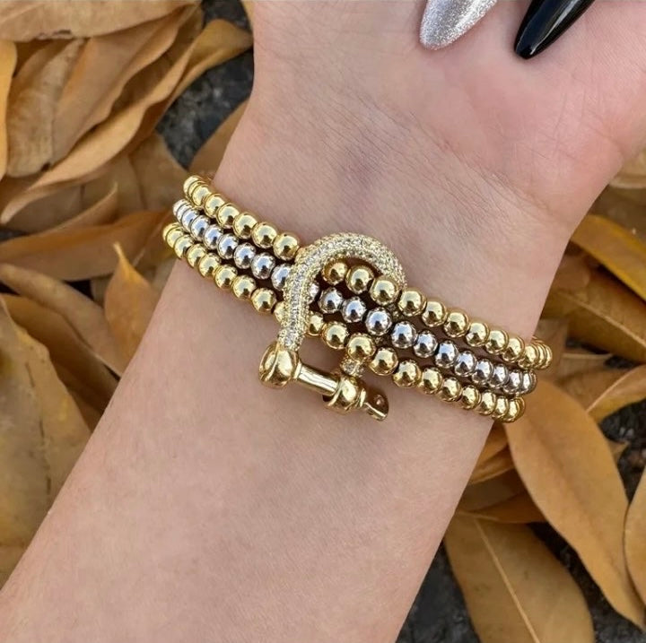 Bracelet avec arrière fermeture en élastique
