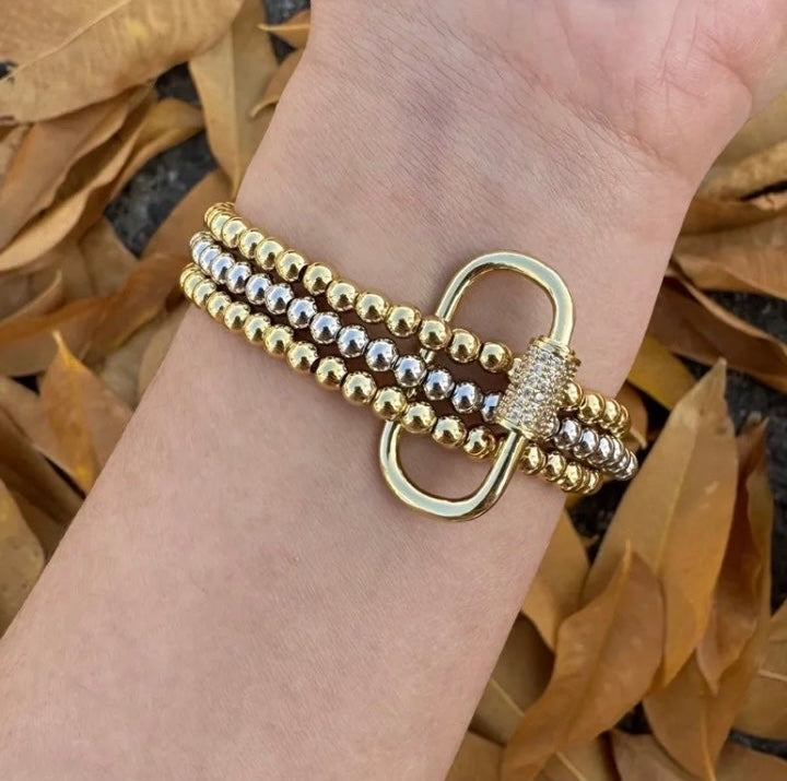 Bracelet avec arrière fermeture en élastique