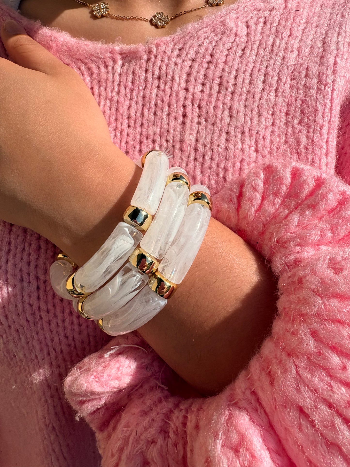 Bracelets en acrylique