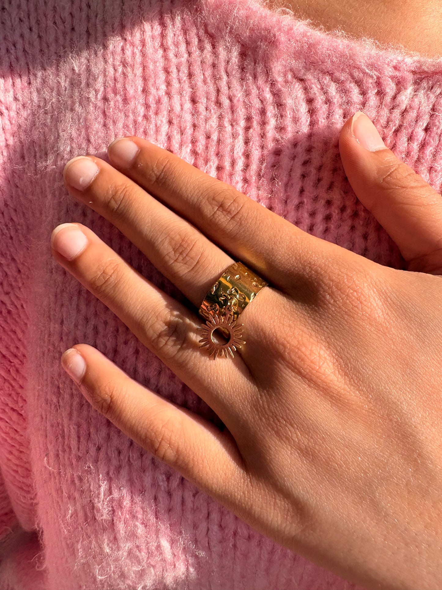 Bague breloque Soleil