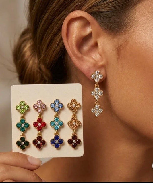 Boucle d'oreille pendante princesse