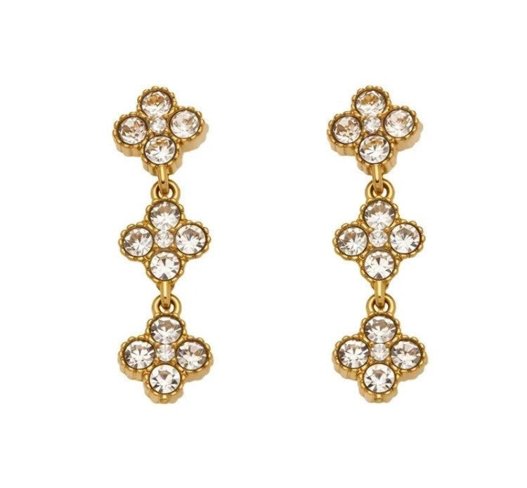 Boucle d'oreille pendante princesse
