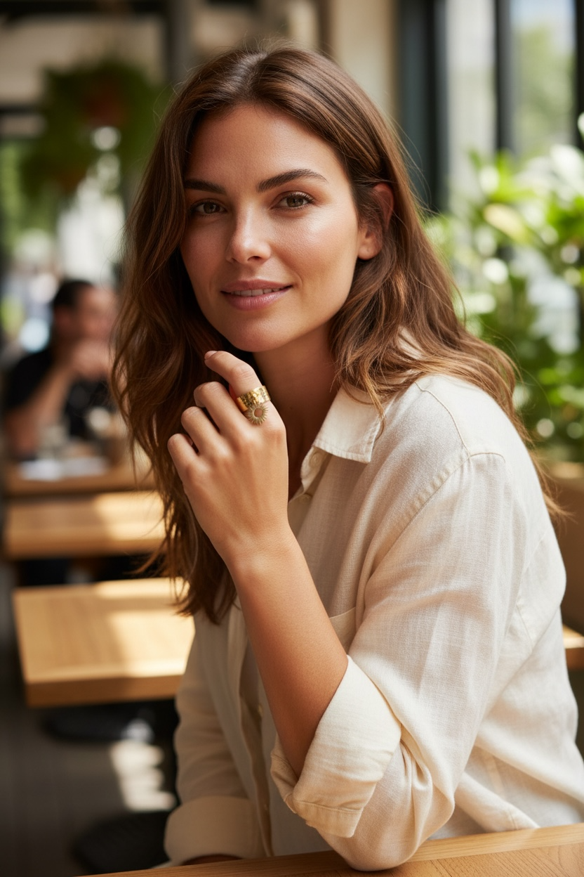 Bague breloque Soleil